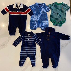 5 Piece Ralph Lauren Baby Boy Bundle - 3mo size